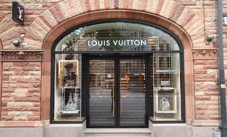 Louis Vuitton på Birger Jarlsgatan i Stockholm