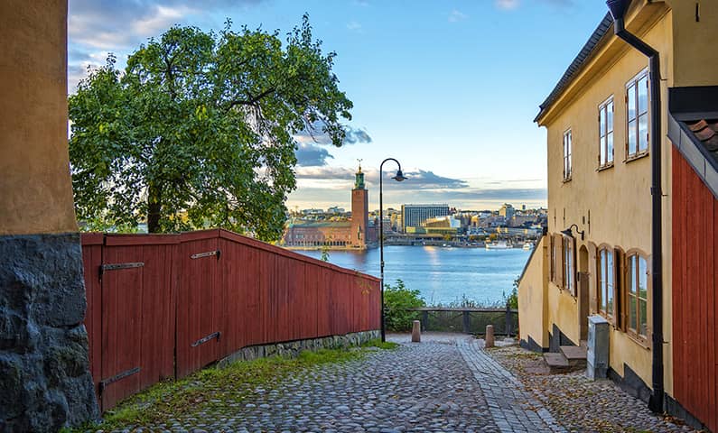 Utsikt från Monteliusvägen i Stockholm