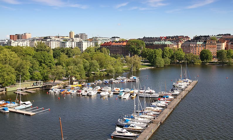 View of Kungsholmen from Västerbron