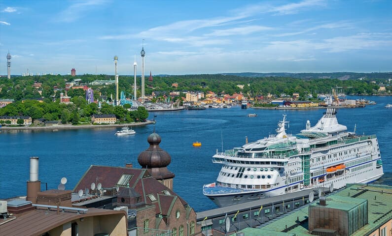 View from Mosebacke in Södermalm, Stockholm