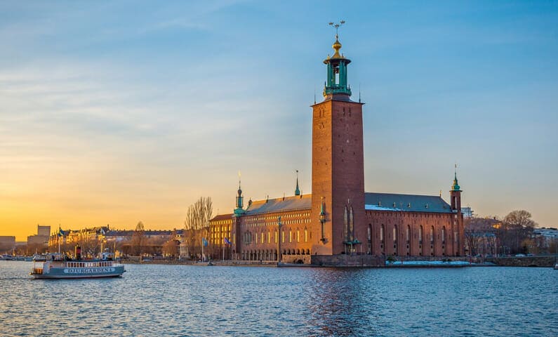View of the City Hall from Riddarholmen