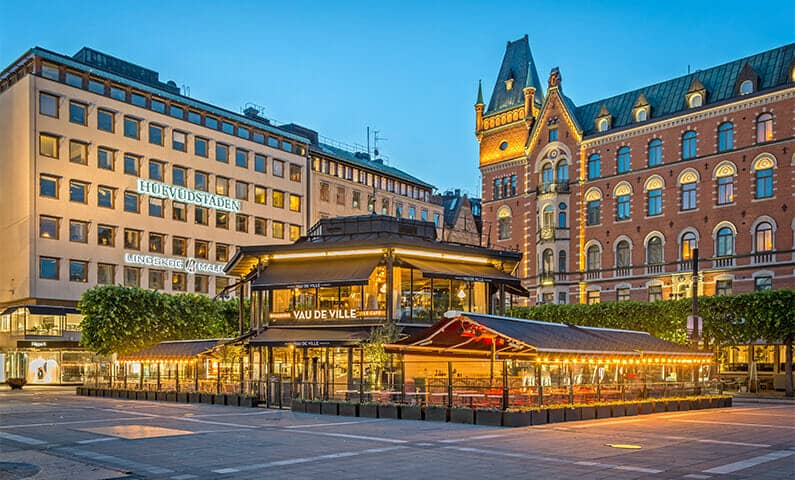 The square Norrmalmstorg in Stockholm