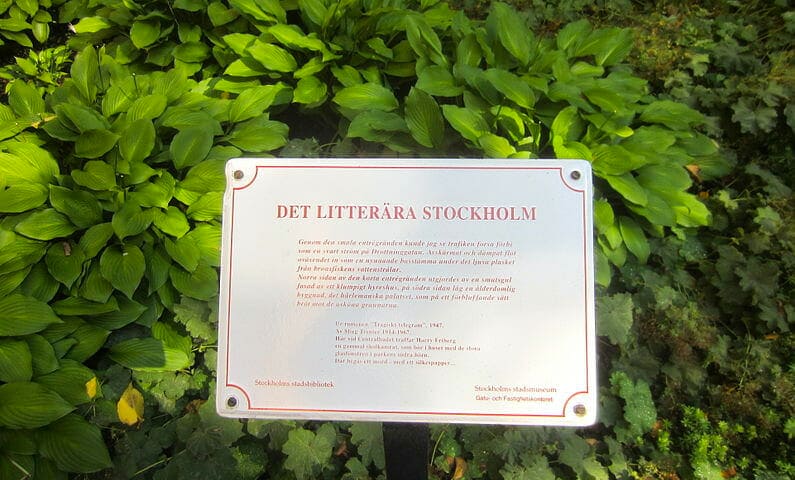 The literary Stockholm sign