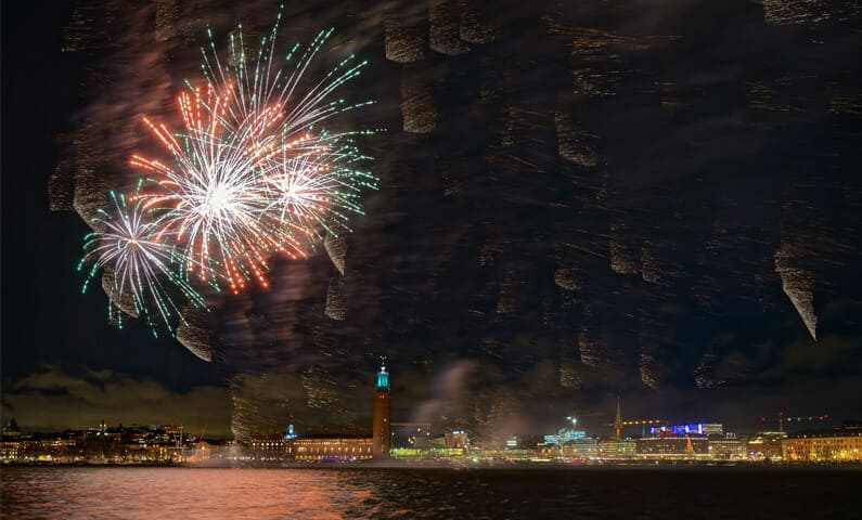 Stockholm New Year's Eve fireworks