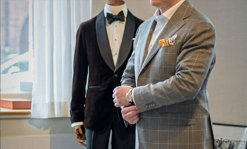 Men's tailoring services in Stockholm
